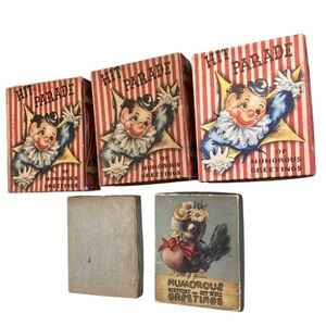 NIB 1930s-1940s hit parade humorous greeting birthday anniversary ect cards